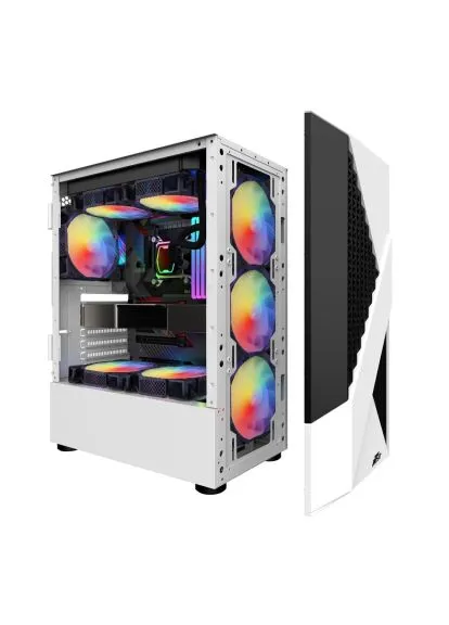 Корпус для ПК 1STPLAYER F3-A-WH-4F1-PS-600FK-EU (383572623)