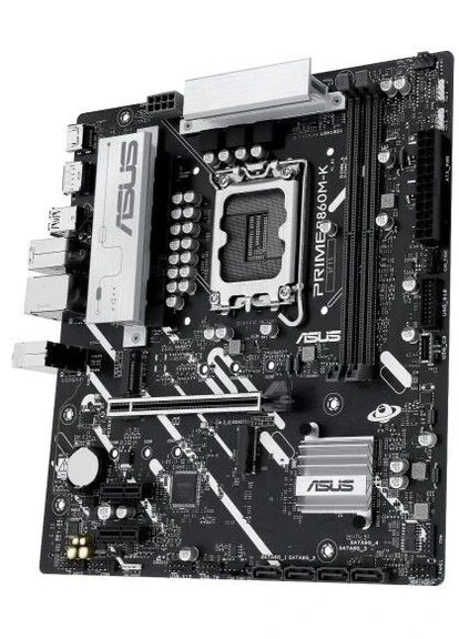 Материнська плата LGA1851, PRIME B860M-K, B860, 2xDDR5, 1xPCI-E 4.0 x16, 2xPCI-E 4.0 x1, 4xSATA3, 2xM.2, Realtek 7.1, Realtek Asus (395355085)