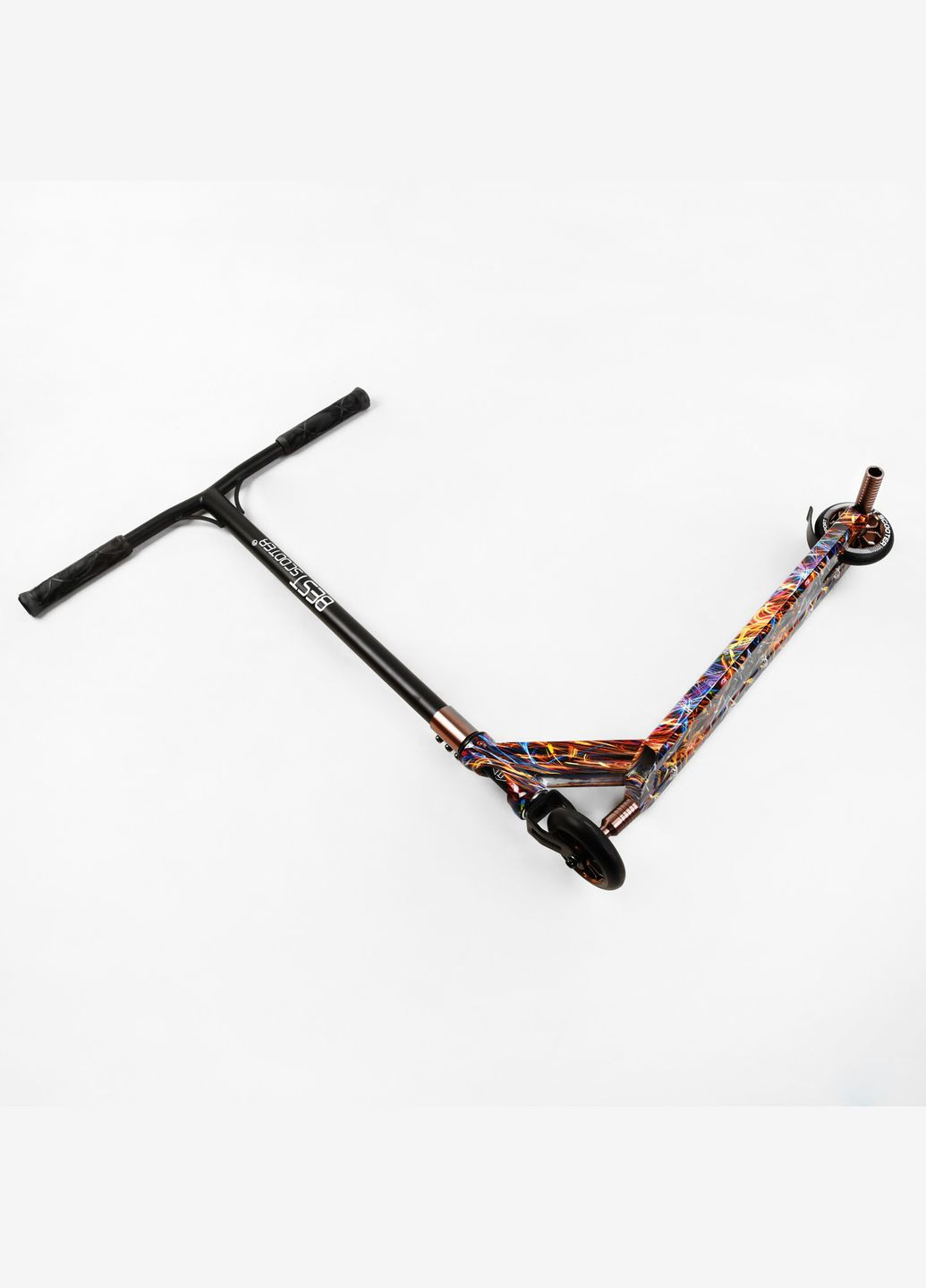 Самокат трюковый HIC-система, пеги, алюминиевый диск и дека, принт. Firework (105677) Best Scooter (340909867)