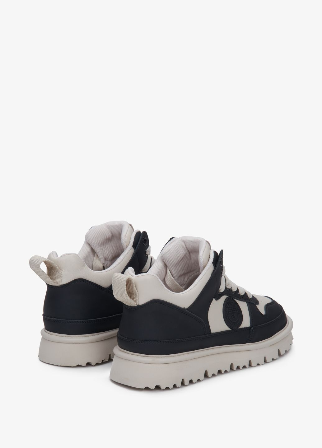 Чорні кеди високі, колір чорний ES8