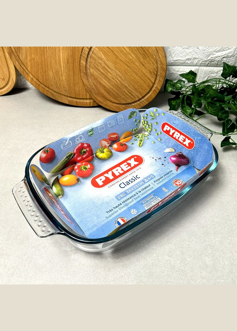 Жаропрочная стеклянная форма для духовки 2.6 л. Pyrex (303213194)