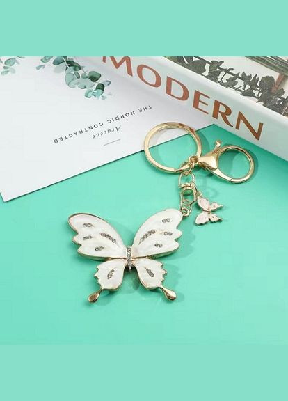 Модный креативный брелок брелоки подвеска с кристаллами в виде Бабочки No Brand (305866284)