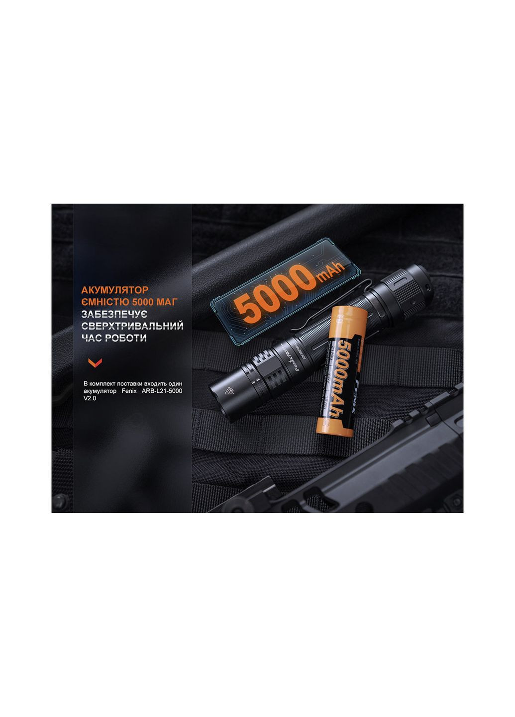 Ліхтар ручний тактичний PD36R Pro чорний Fenix (369373222)