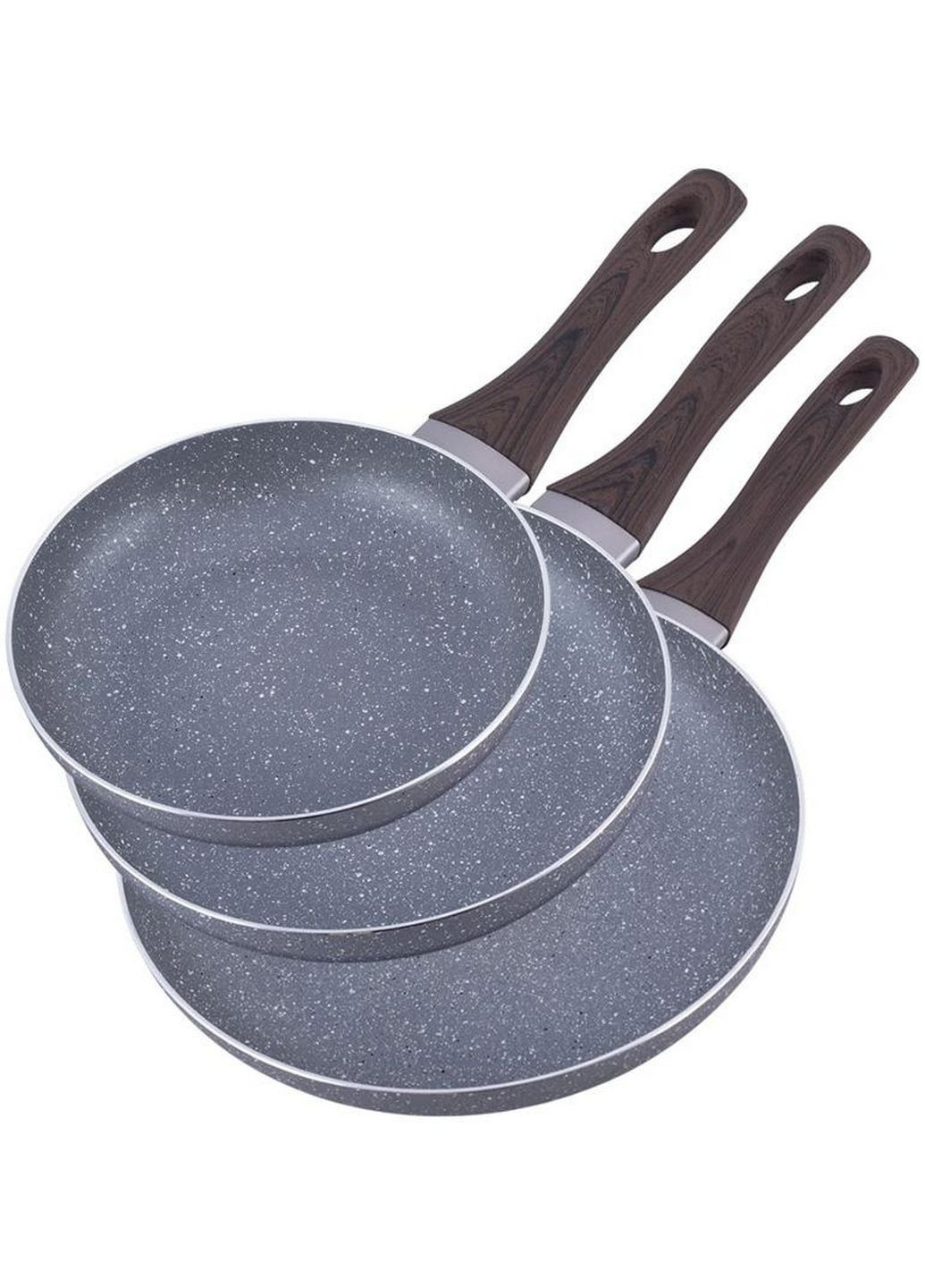 Набір сковорідок gregers grey, з антипригарним покриттям ilag Kamille (282589087)