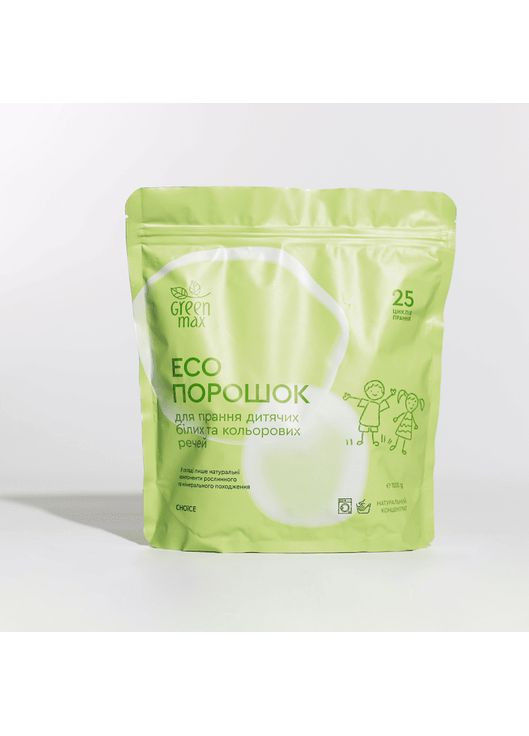 ЕКОпорошок для прання дитячих білих та кольорових речей 1 кг / 25 циклів Чойс CHOICE (338793116)