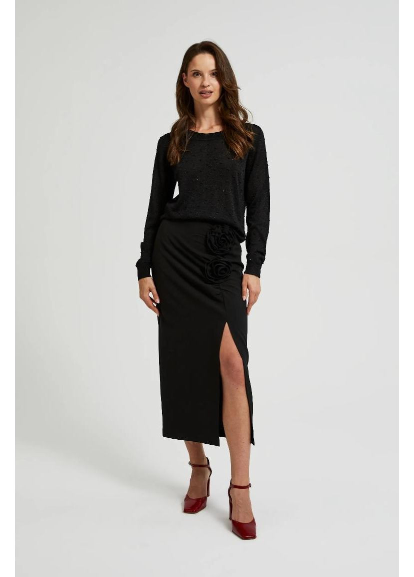 Чорний зимовий светр Moodo