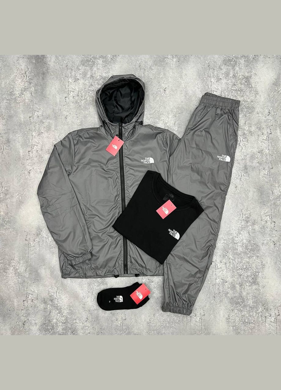 Стильный спортивный костюм The North Face + футболка серый Freedom (324026083)
