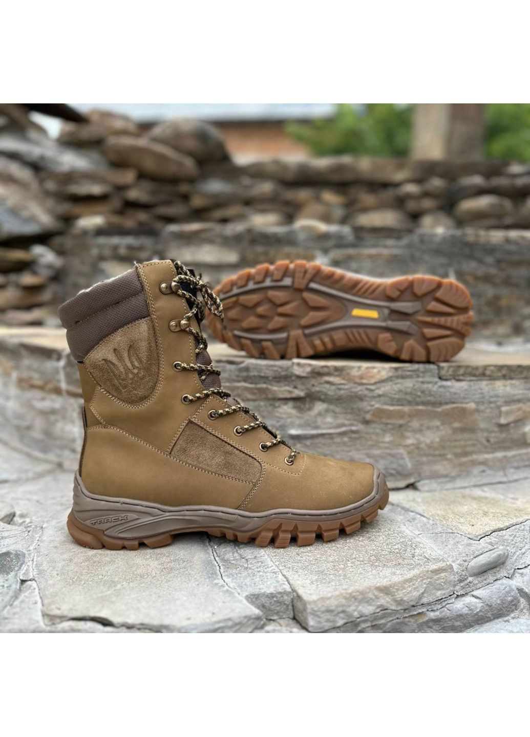 Тактичні Чоловічі Демісезонні Берці Шкіряні. 36-49р Койот. Гідрофобна натуральна шкіра! DSDM-1041 No Brand (349513079)
