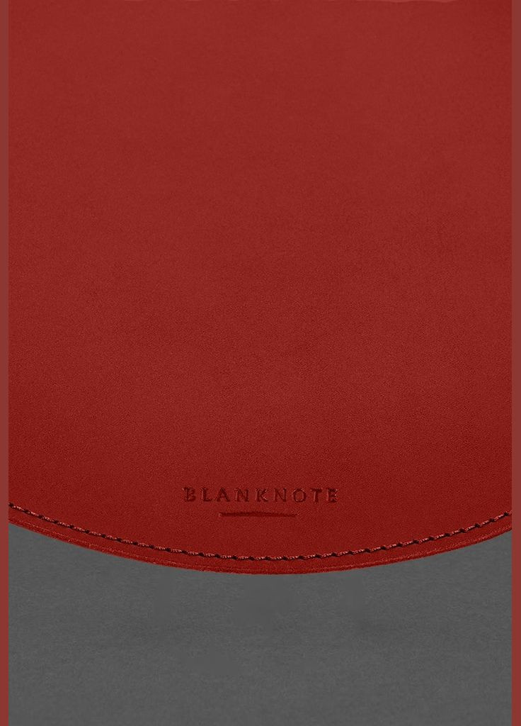Круглый коврик для мышки из натуральной кожи красный краст (A-028472) BlankNote (330144469)