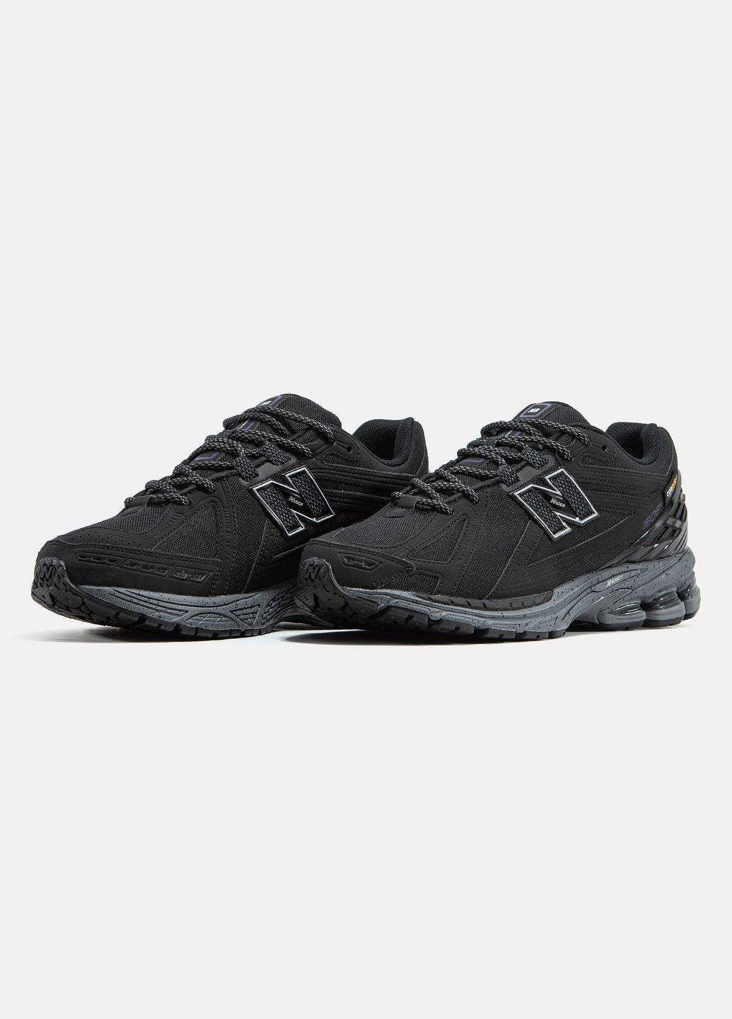 Черные демисезонные кроссовки мужские new balance 1906r cordura black purple | нью баланс 1906 черные No Brand