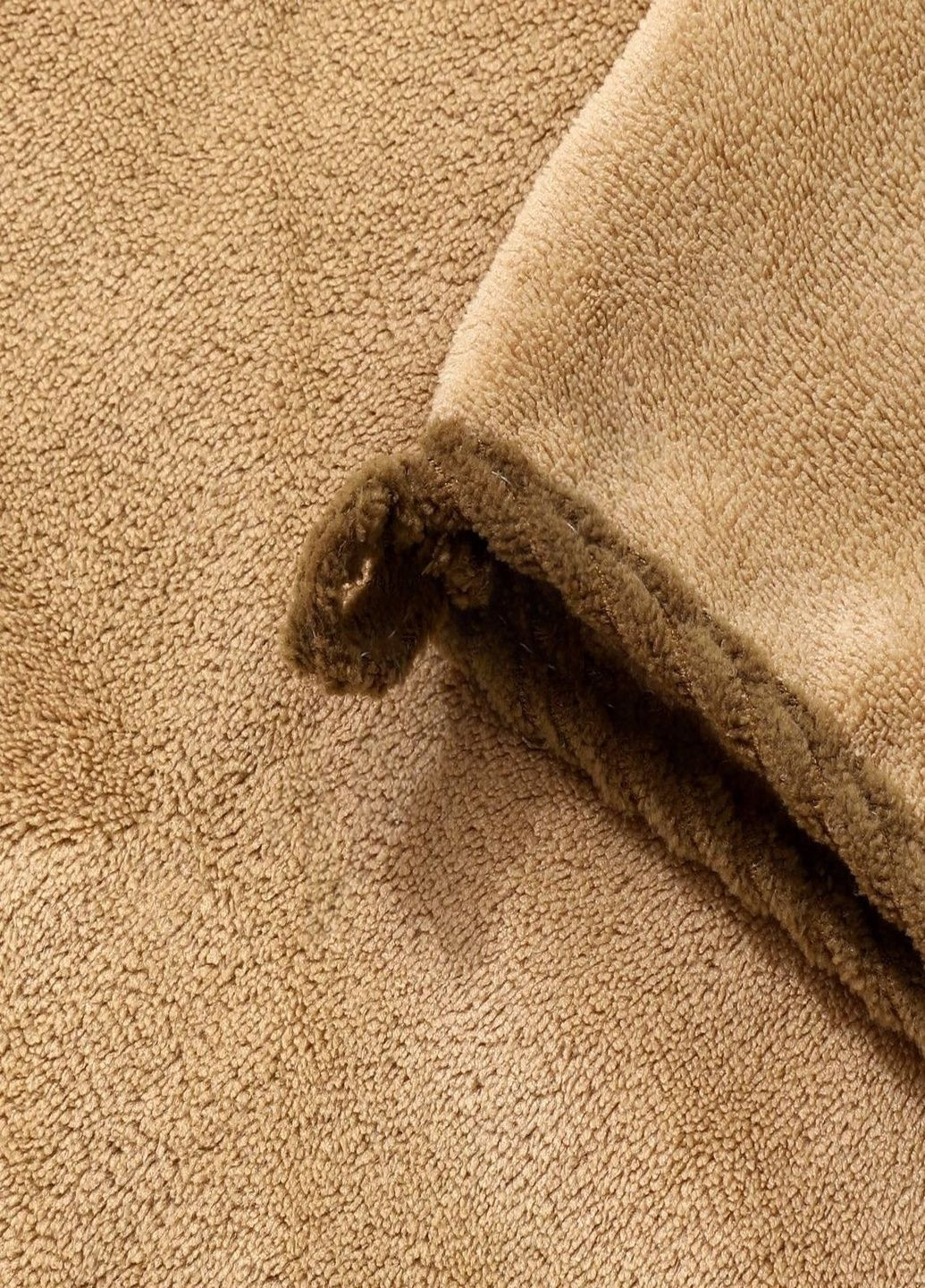 Рушник 100*50 мікрофібра No Brand світло-коричневий