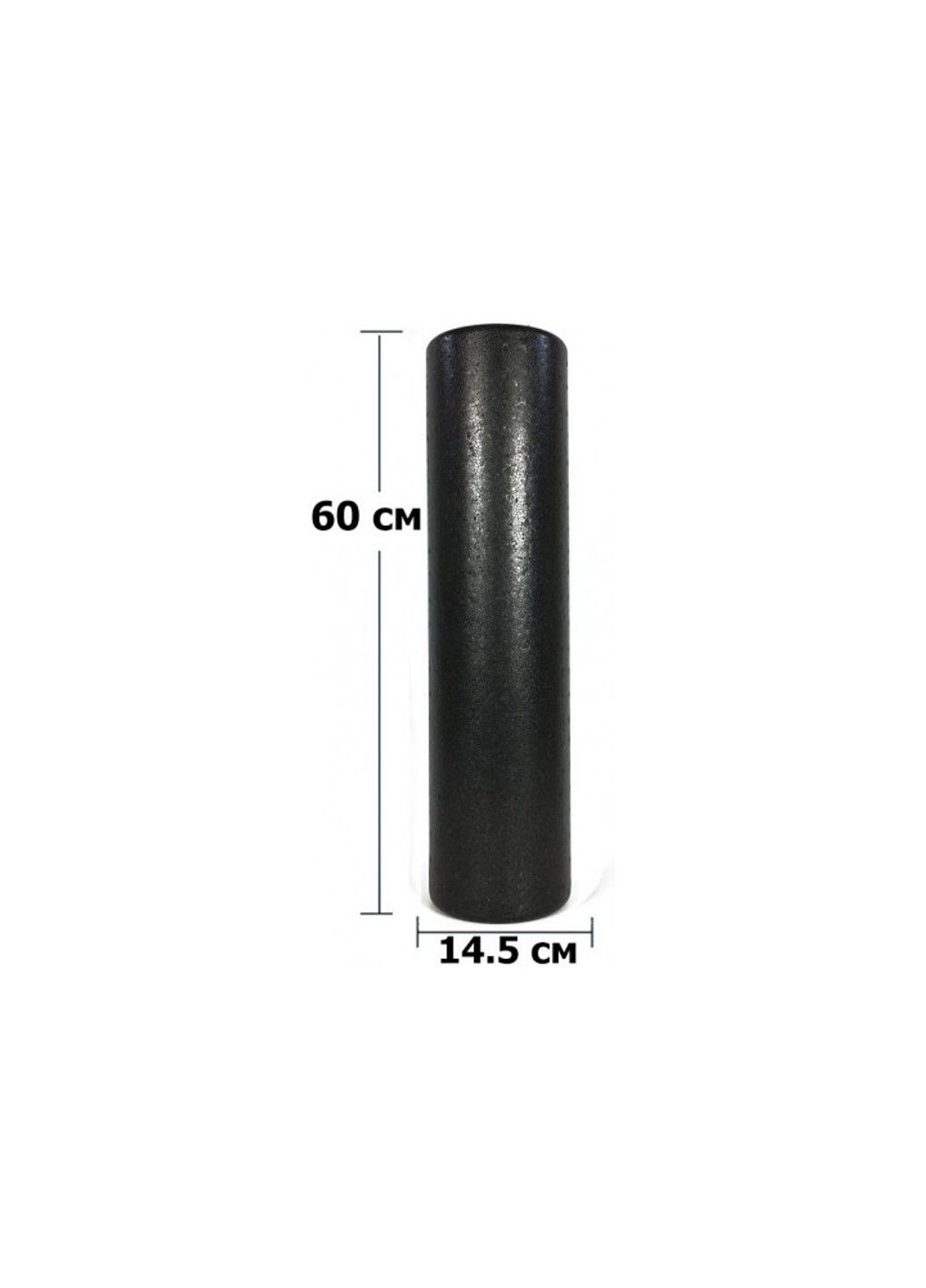 Массажный роллер PolyFoam Roller EPP 60 см EF-2037 Black EasyFit (290255569)