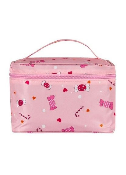 Косметичка-чемоданчик розовая 21*15*14 см No Brand (307252288)