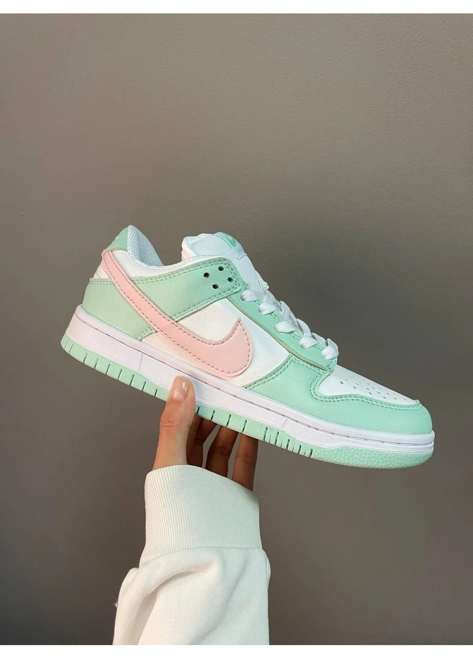 Розовые демисезонные кроссовки мужские nike sb dunk low mint pink найк сб данк розовые No Brand