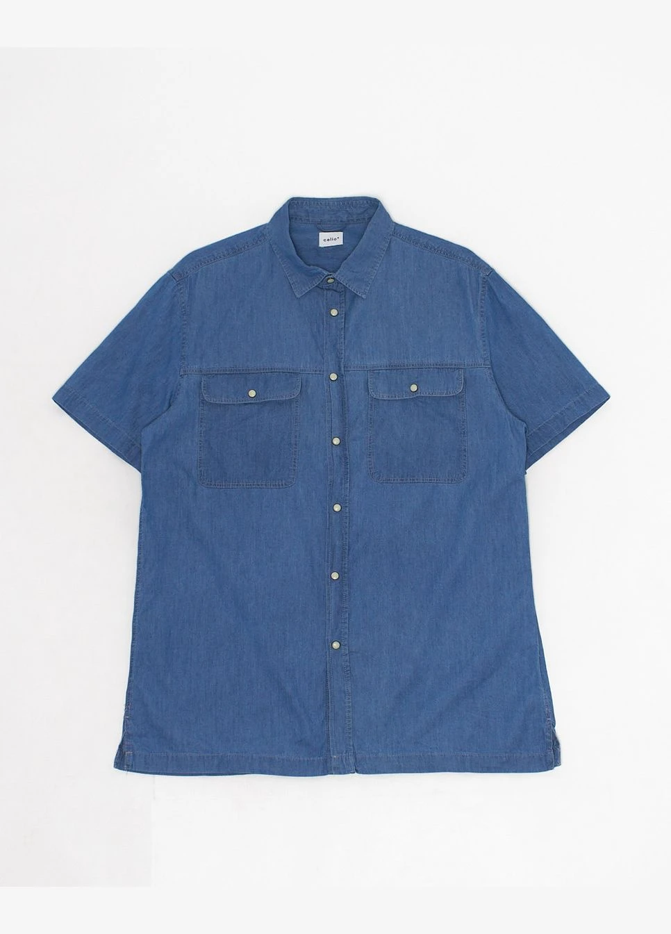 Синяя рубашка Celio