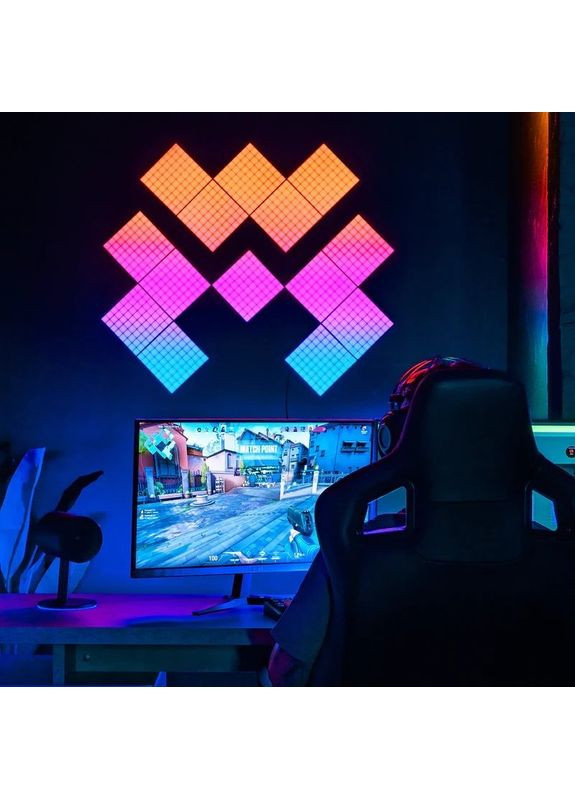 Панель Smart LED Squares 1+5 RGB Gen II (TWQ064STW-07-BEU) Twinkly (322908715)