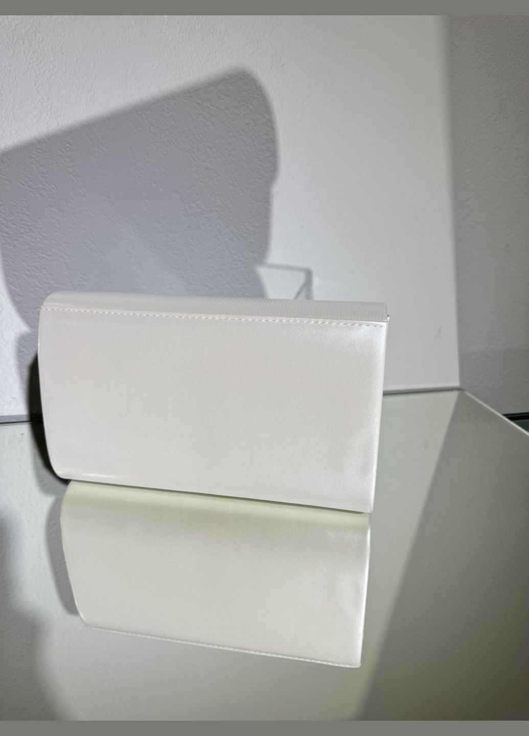 Свадебный кожаный клатч белый No Brand (322414612)