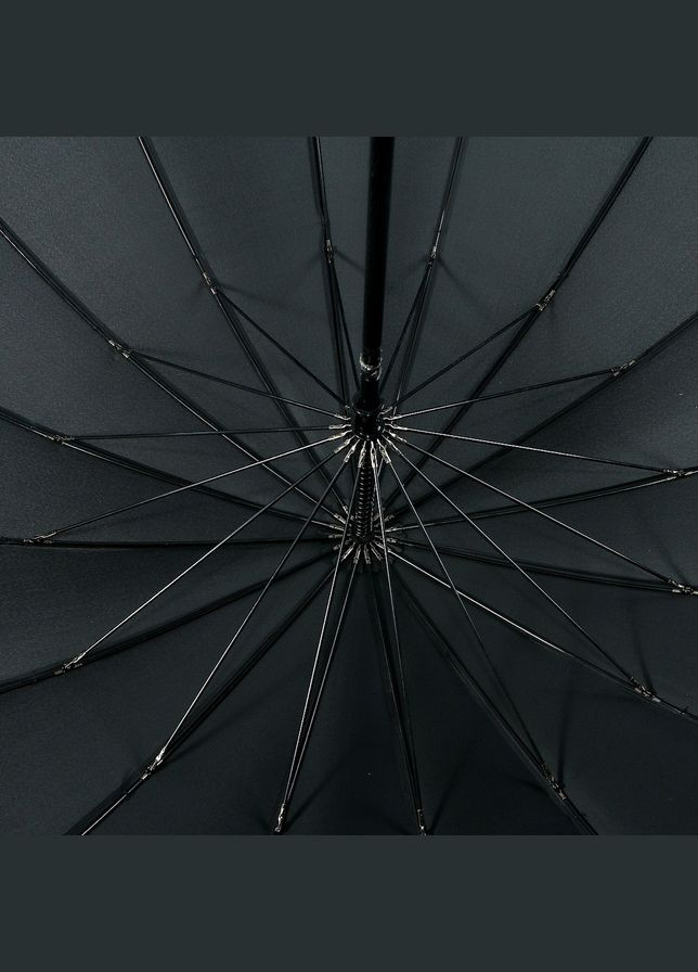 Чёрный президентский зонт трость 16 спиц ( механика ) Trust большой система антиветер, система антишторм (298876166)