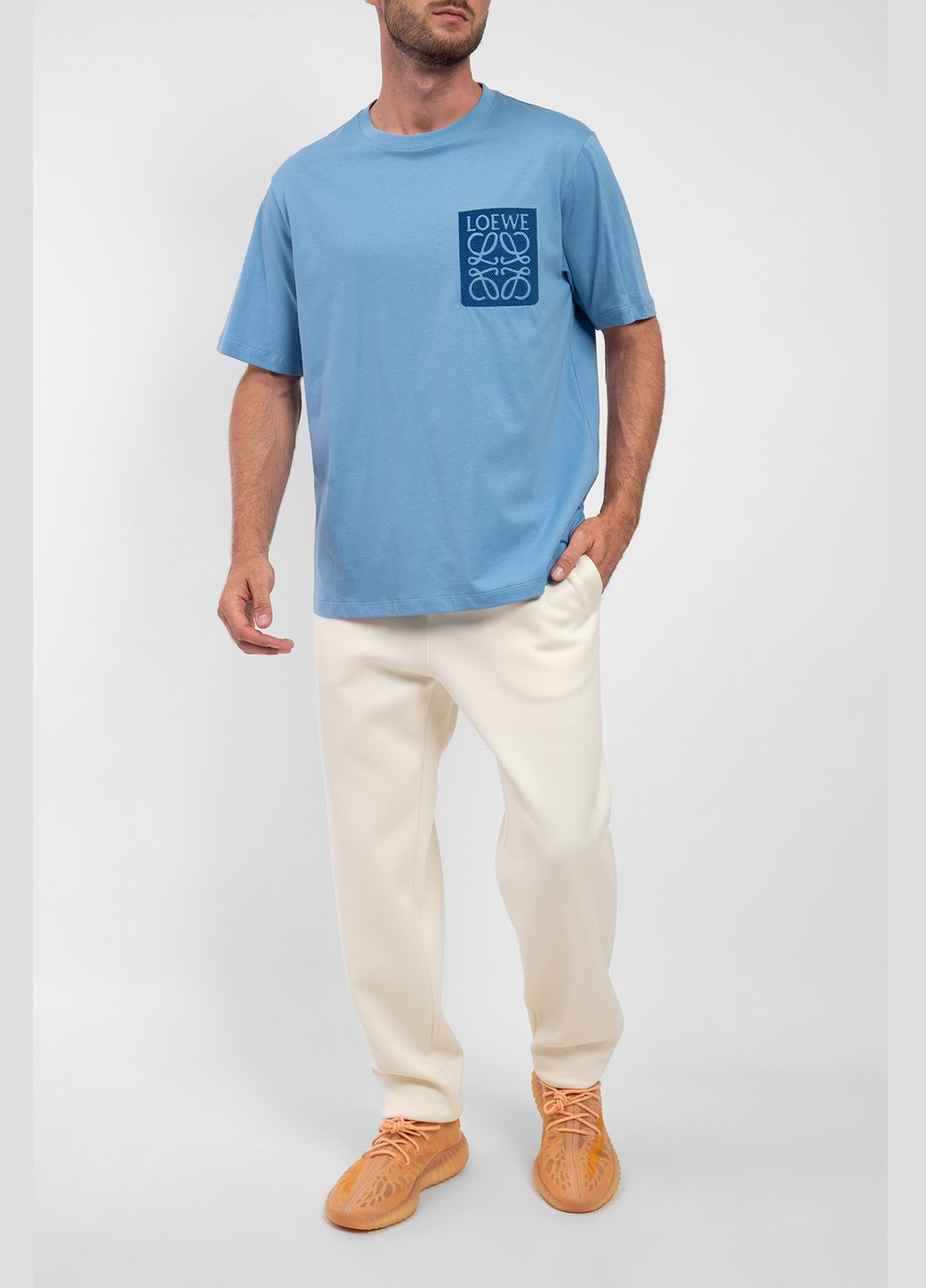 Блакитна футболка Loewe