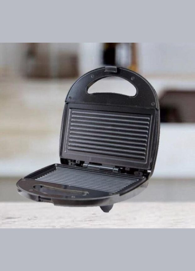 Сэндвичница гриль бутербродница с антипригарным покрытием 800 Вт KB-2045 Pro Черная Kingberg (306716757)