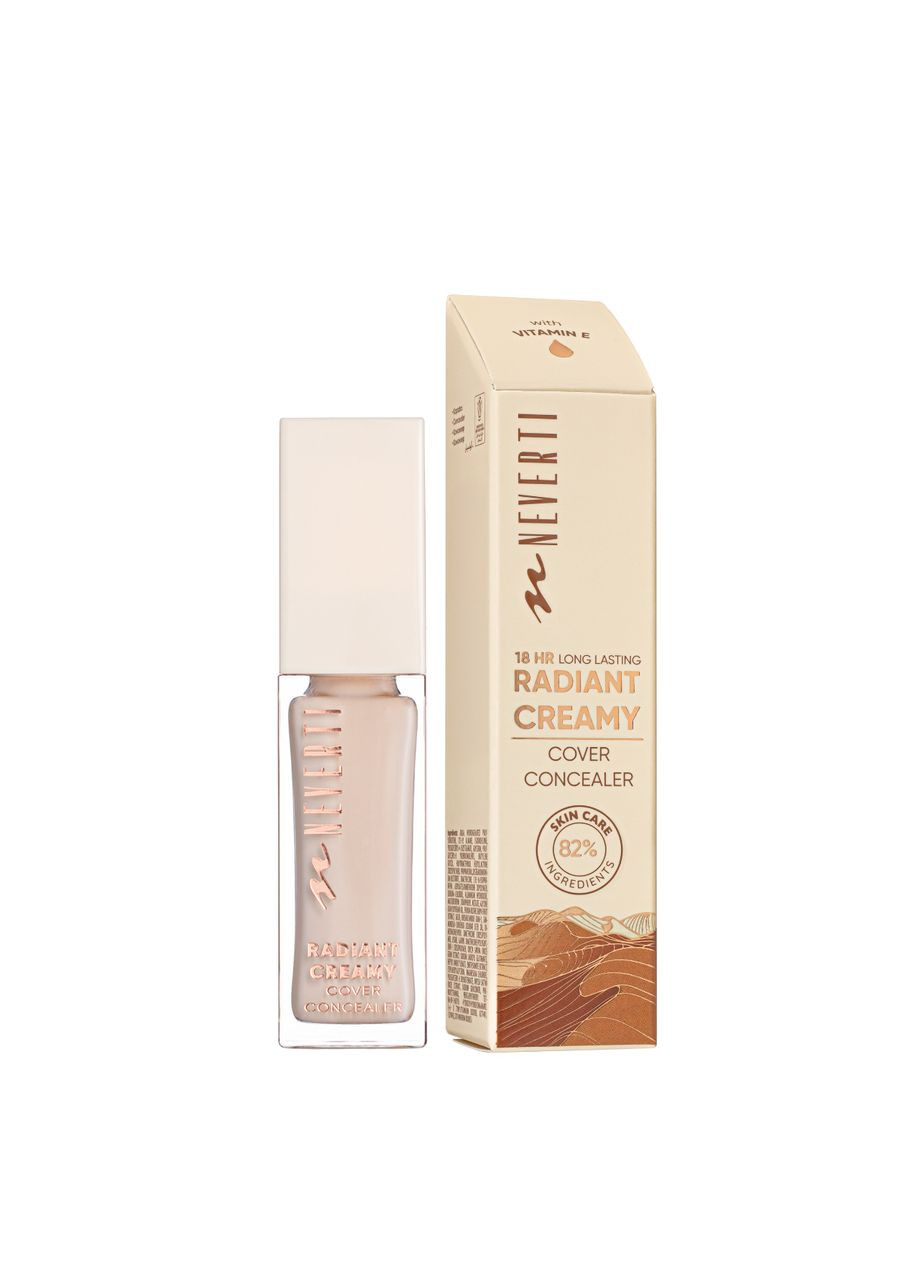 Консилер для обличчя стійкий Radiant Creamy Cover Conealer з вітаміном Е 10 мл (NP303), 001 Light Fair Айворі Neverti (355313262)