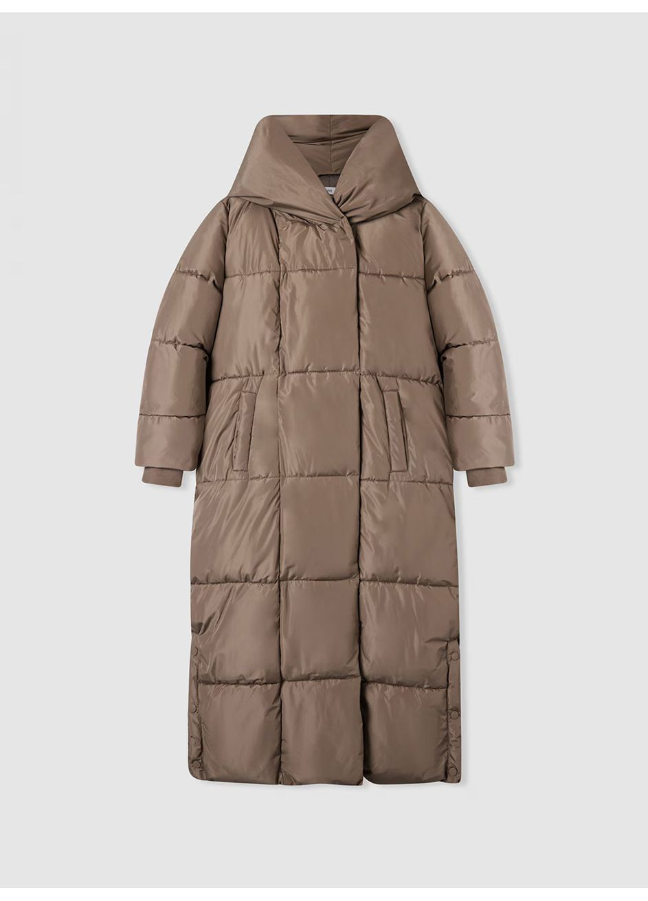 Сіро-коричневе зимнє Пальто жін Terranova