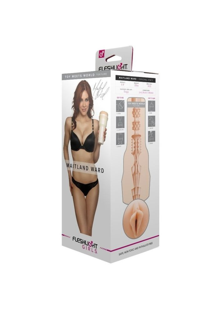 Мастурбатор вагина в колбе, киберкожа, Dillion Harper, бежевый Fleshlight (297396616)