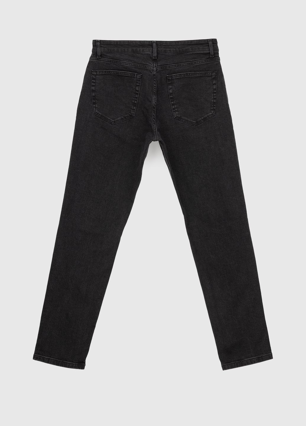 Черные демисезонные регюлар фит джинсы No Brand