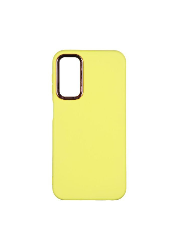 Чехол Silicone Cover Metal frame для Samsung Galaxy A24 4G (A245) Yellow No Brand (311309383)