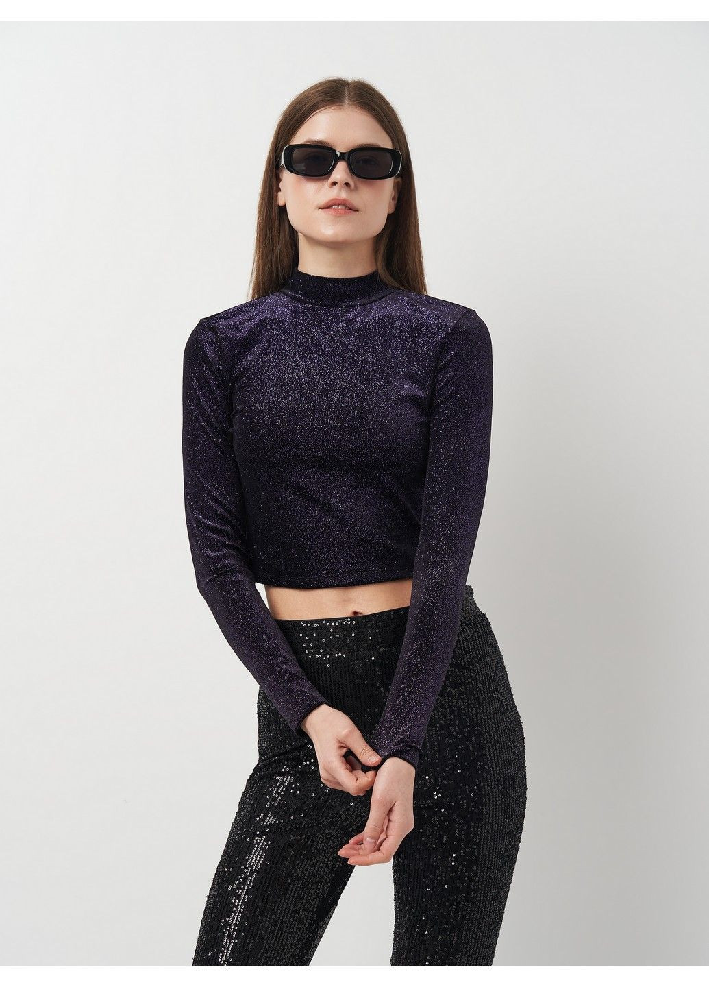 Фіолетова блуза H&M