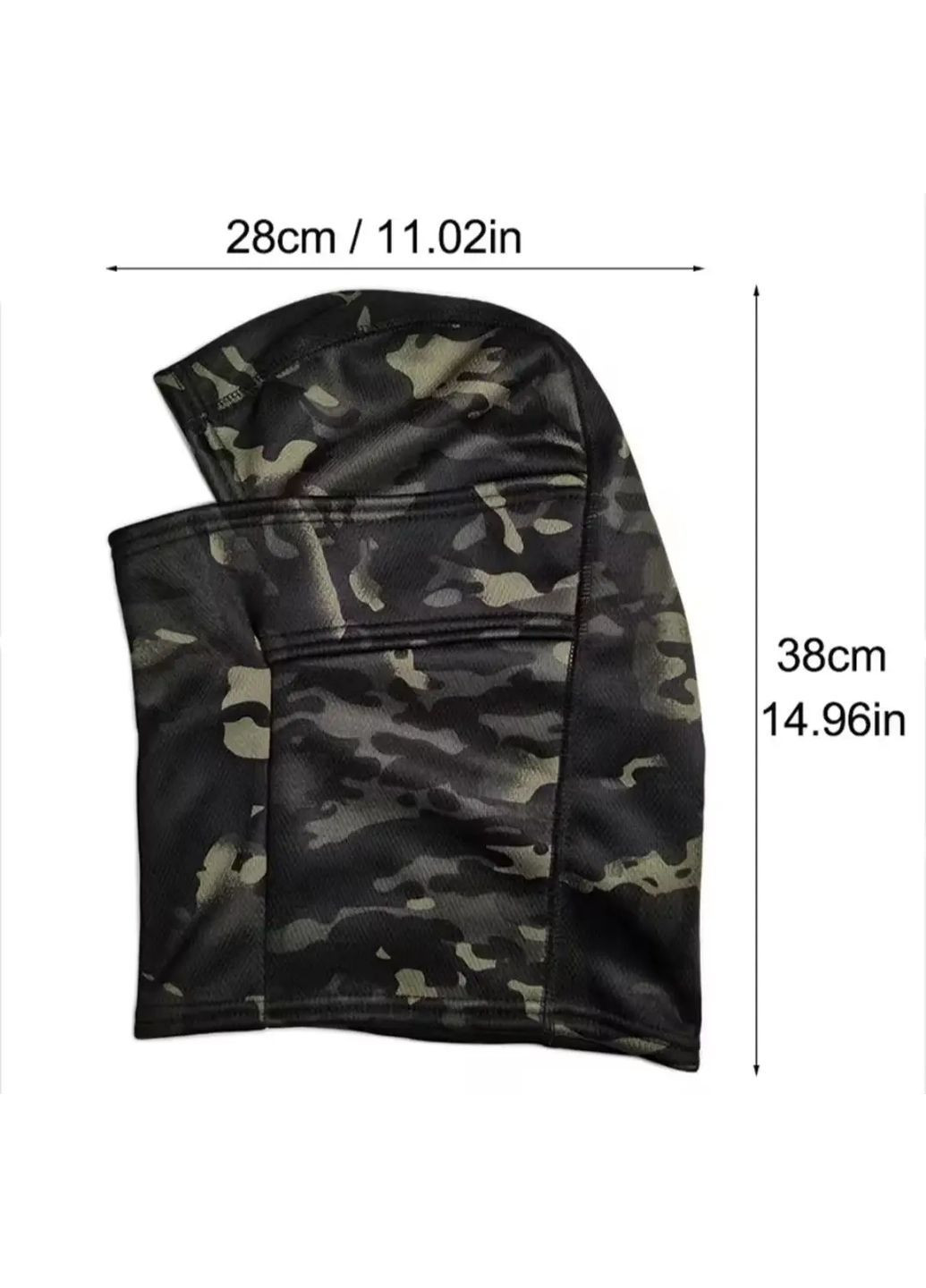 No Brand зимняя флисовая теплая камуфляжная балаклава для военных черный мультикам однодырочная мультикам черный спортивный флис производство - Китай