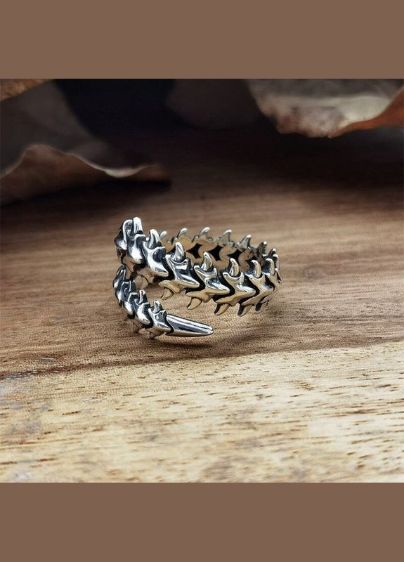 Кольцо в готическом стиле для женщин и мужчин хребет скелет Многоножка стальная размер регулируемый Fashion Jewelry (285110608)