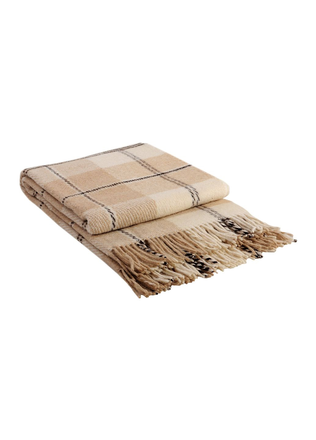 Плед шерстяной Эльф 3 бел-беж-кор 170 x 210 см Love You 4492 (315690689)