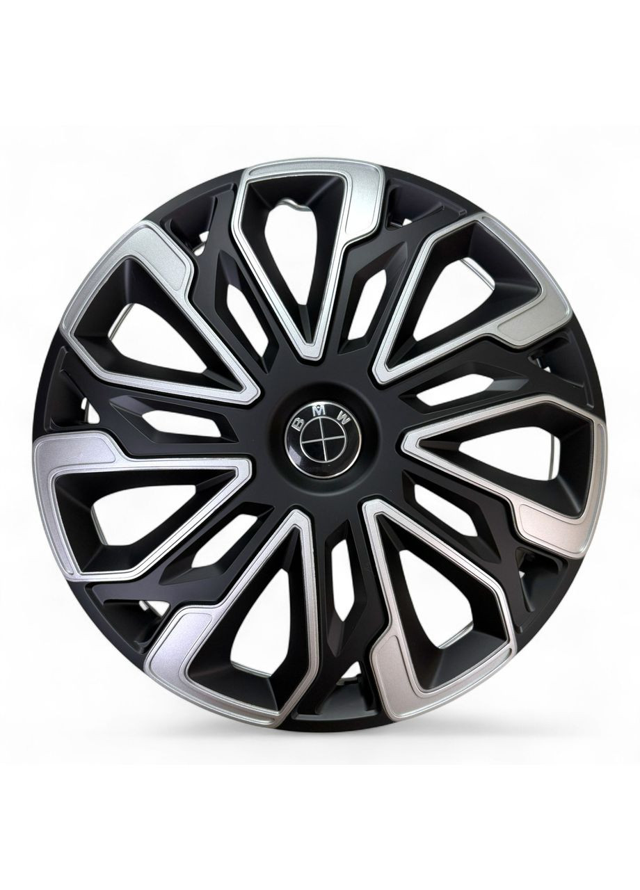 1 штука Колпак R16 Estoril Silver Black с логотипом BMW 1 шт. колпак на диски Р16 Эсторил Сильвер Блэк с логотипом No Brand (364463689)