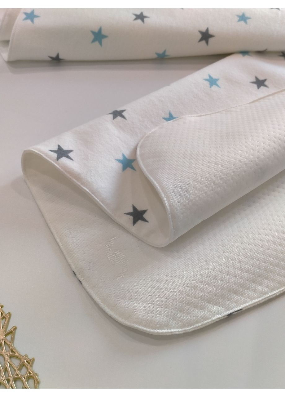 Фланелевые непромокаемые пеленки на трикотажной мембране, размер 38*46 No Brand (370370079)