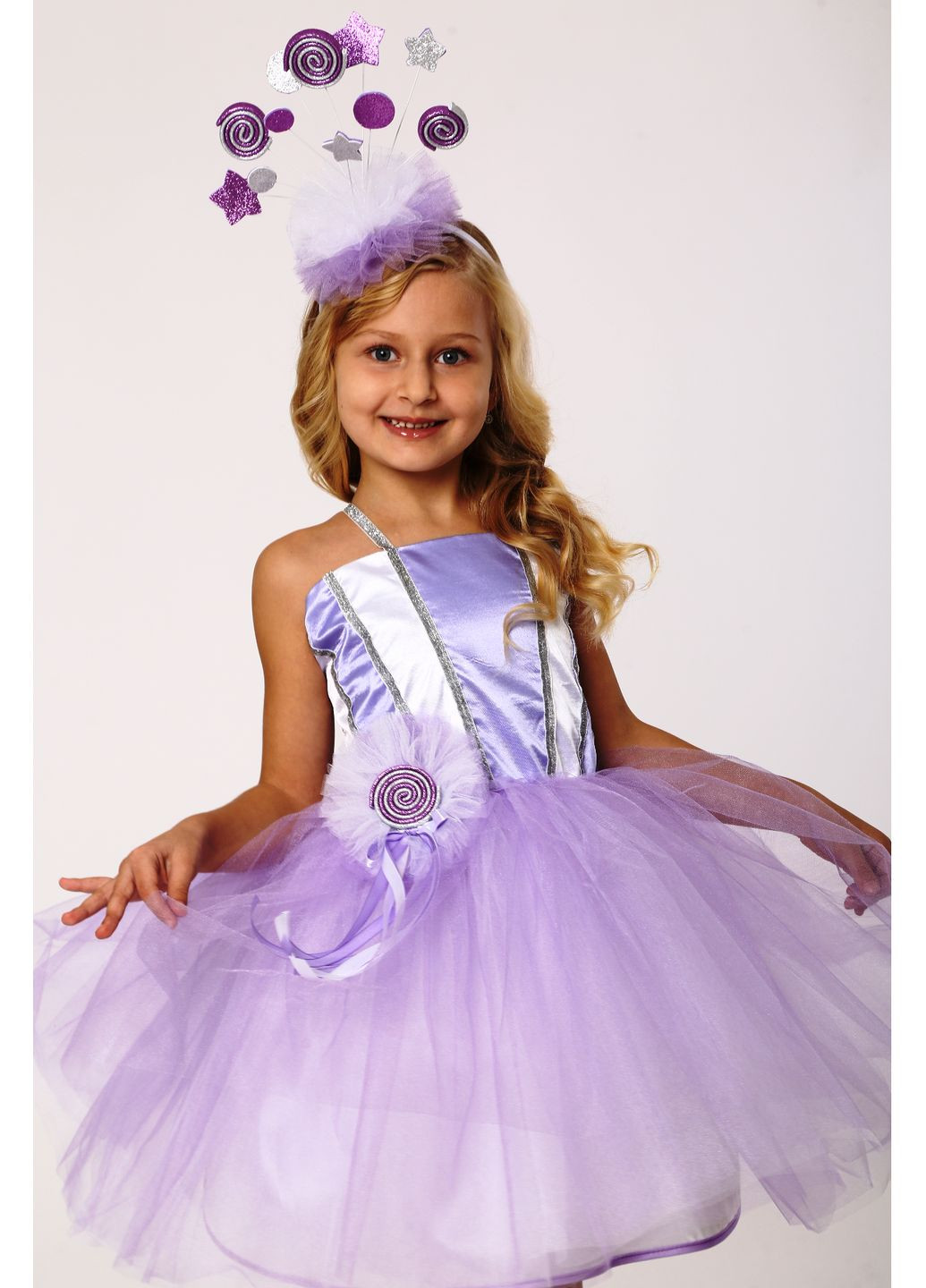 Карнавальний костюм Цукерка №3 (бузковий) No Brand (362539033)