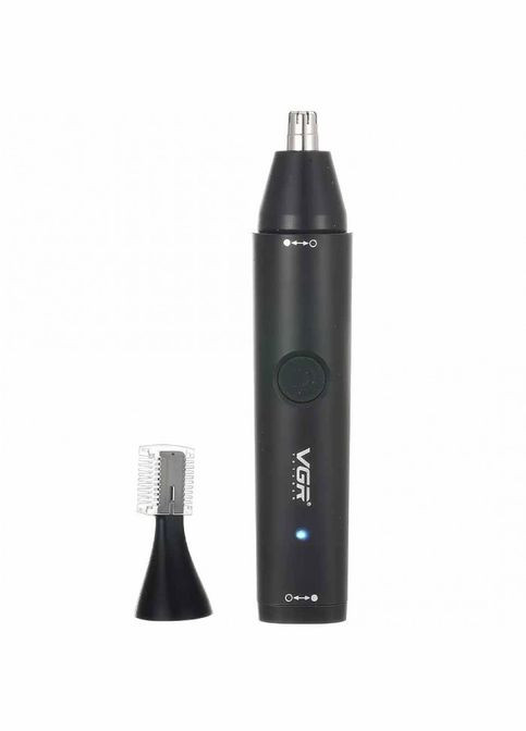 Триммер аккумуляторный 2в1 V-613 для носа и ушей / Триммер мужской для окантовки бороды VGR (364275908)