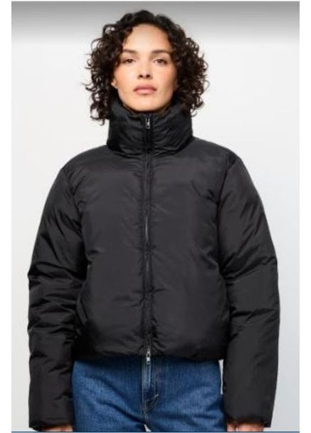 Черная дута теплая куртка weekday H&M