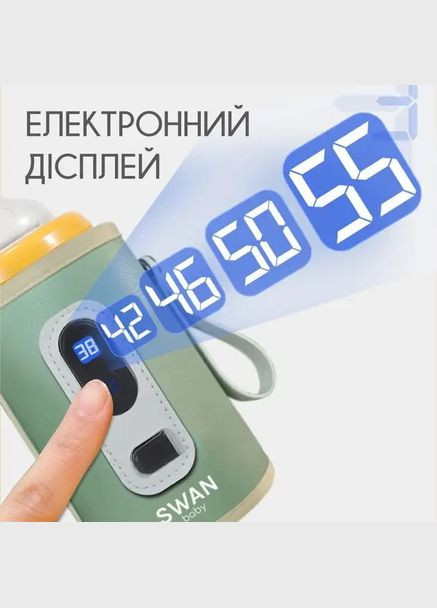 Подогреватель термос для бутылочек водонепроницаемый портативный розовый Swan Baby 2.0 (304029993)