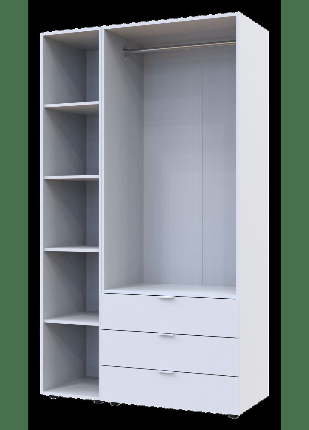 Комплект шаф для одягу Гелар (2 шт.) 115,7х49,5х203,4 см Білий (DRS-011176) Doros (346529997)