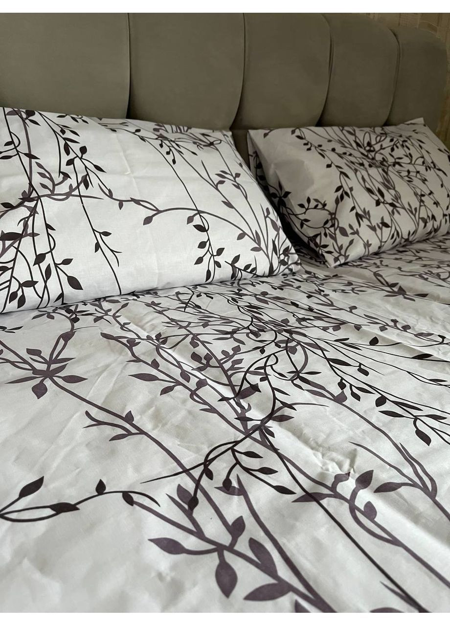 Комплект постільної білизни півтораспальний No Brand верба фіолетова (370864761)