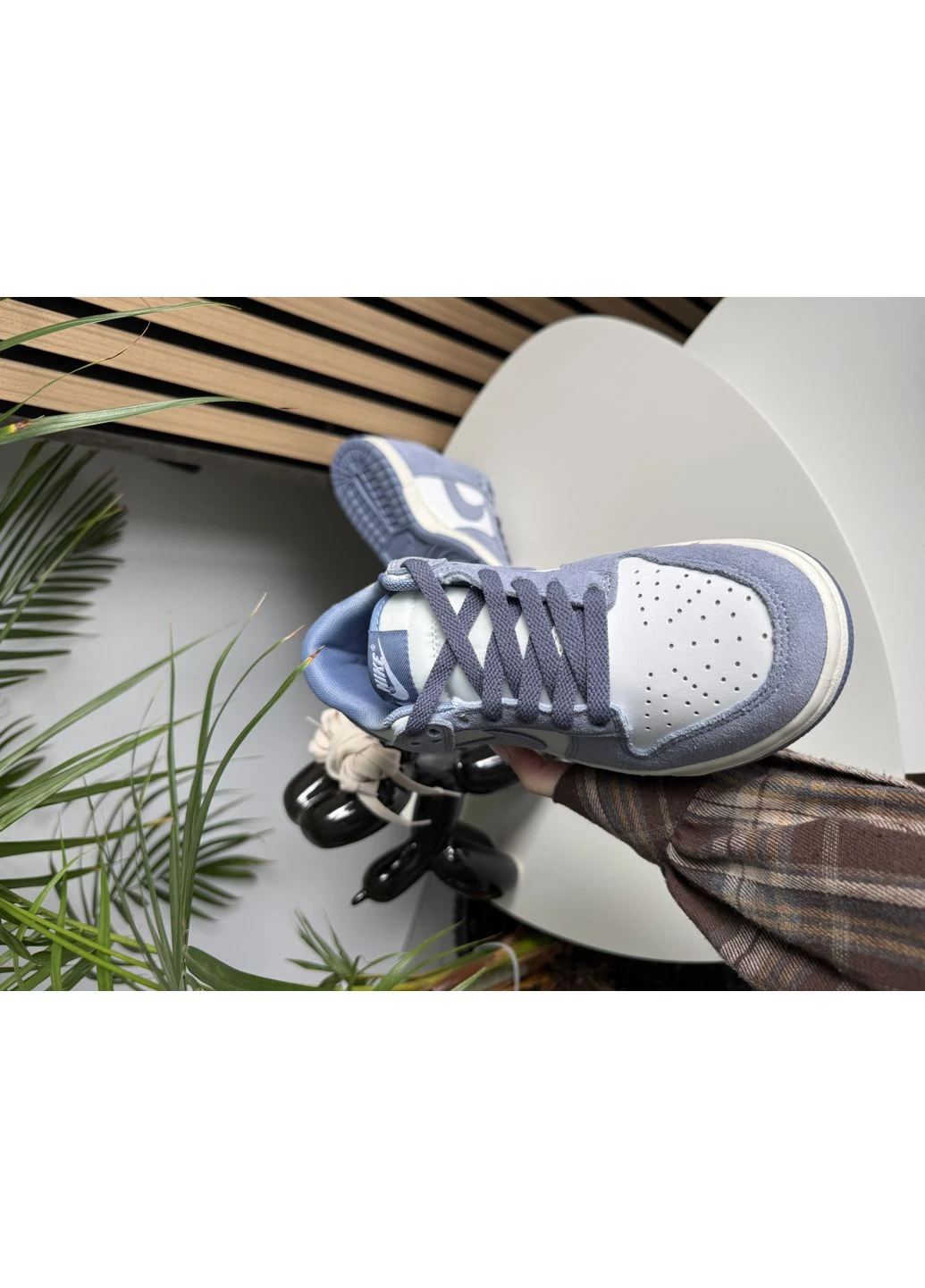 Кроссовки женские и мужские Nike SB Dunk Low Mini Swoosh Sail World Indigo | Найк СБ Данк низкие индиго No Brand индиго демисезоны (392545779)