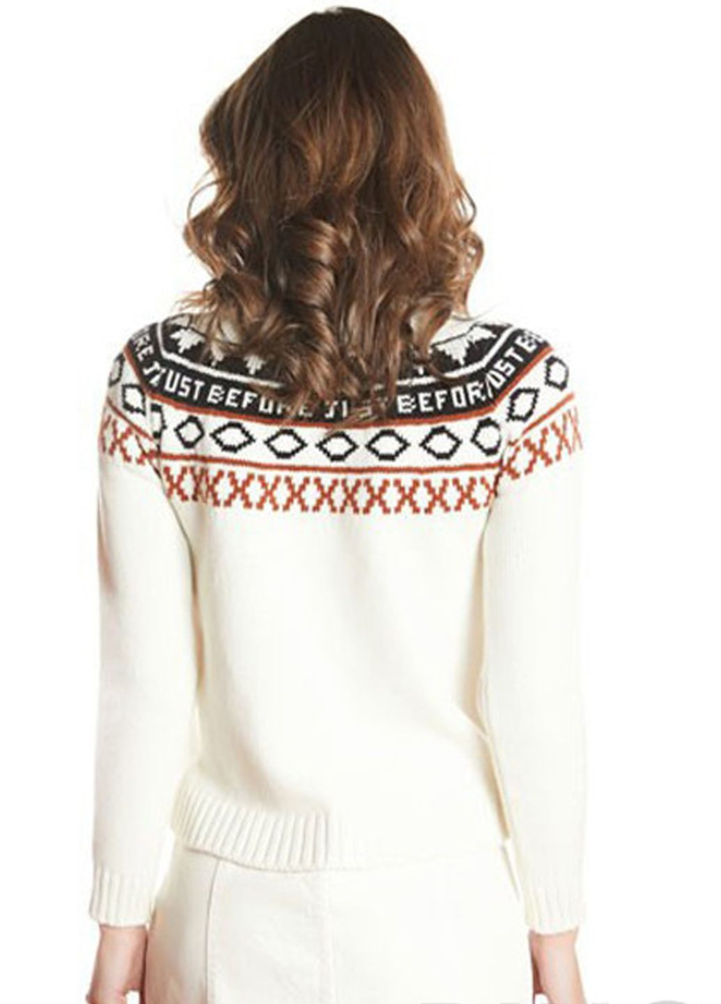 Белый демисезонный свитер J.B4 (Just Before)