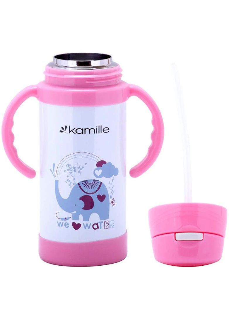 Термос детский "Зоопарк" 350мл с двумя ручками Kamille (372295435)
