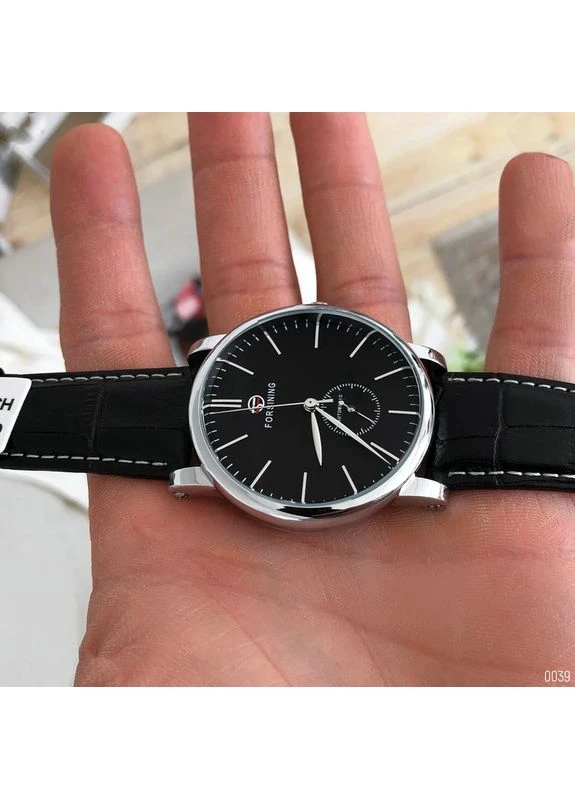 Наручний годинник 8214 Silver-Black Forsining (387512874)