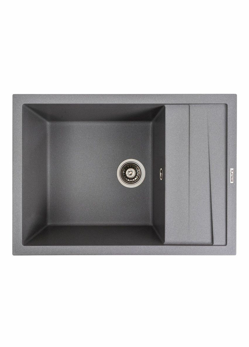Кухонная мойка гранитная матовая 7050 CASCADA Серый муссон Platinum (342069791)