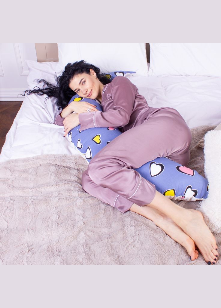 Подушка для беременных и кормления №8320 Print Line 17-0143 Mayya Бязь 30х170х20 см (2200006200451) Mirson (373004104)