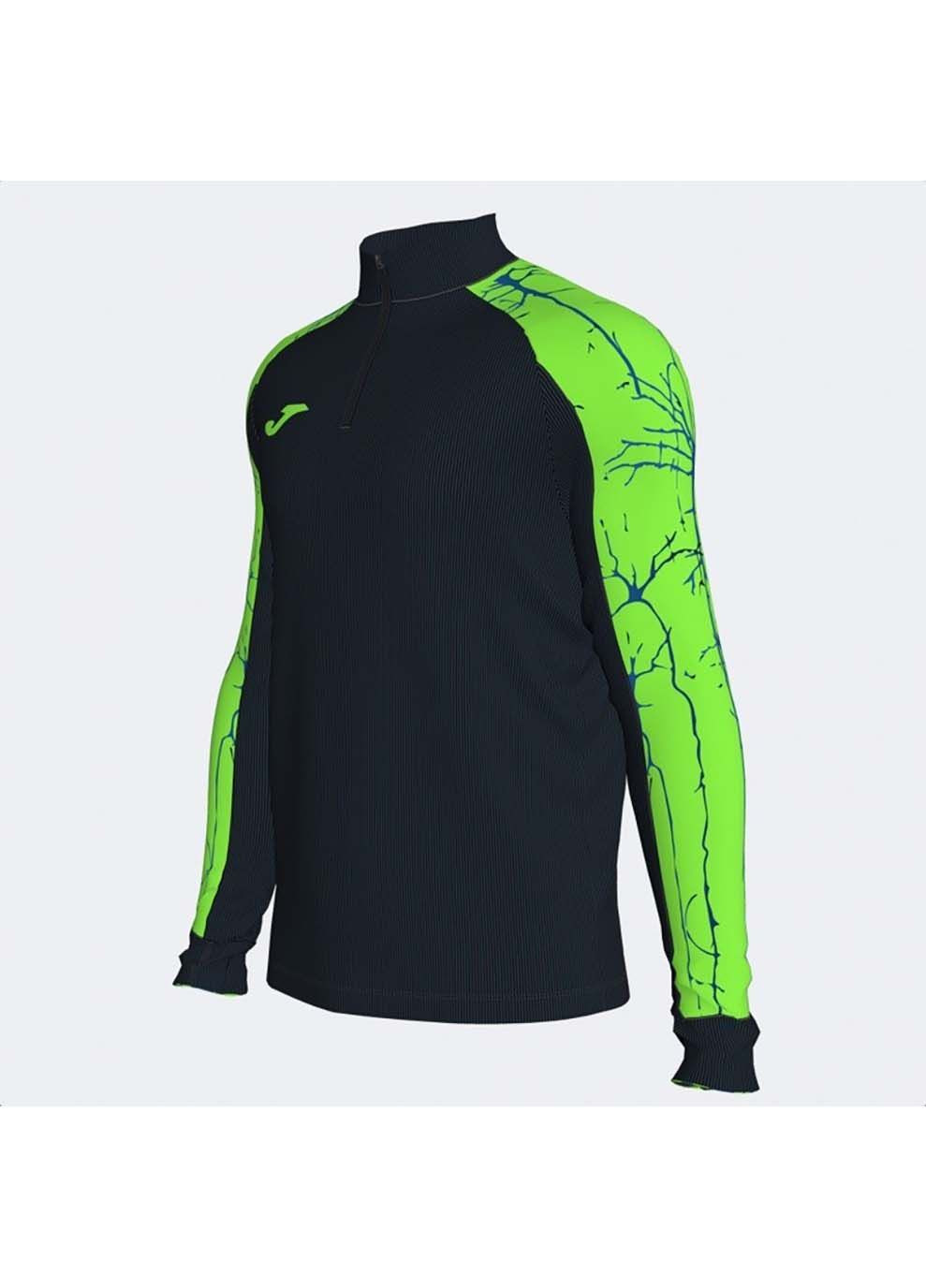 Чоловічий реглан ELITE IX SWEATSHIRT чорний,зелений Joma (323203513)