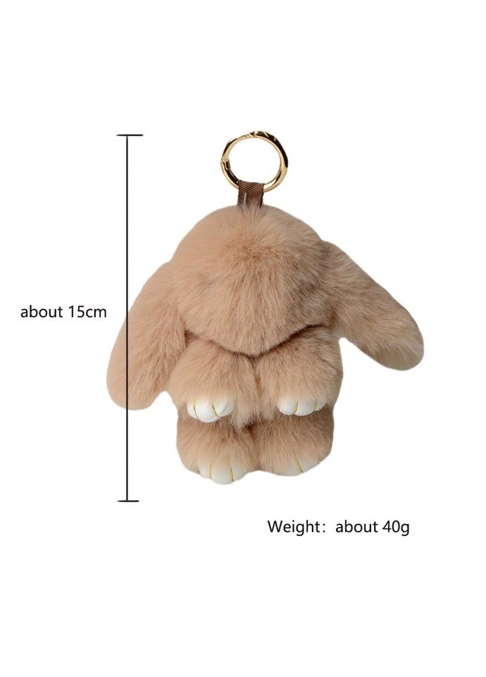 Брелок кролик на сумку, брелок из натурального меха. No Brand (360543841)