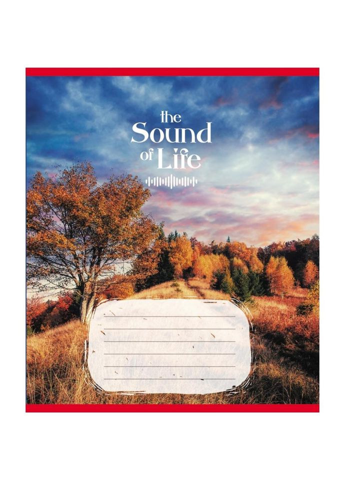 Зошит учнівський "Музика життя" 036-580266L-4 в лінію, 36 аркушів No Brand (362570978)